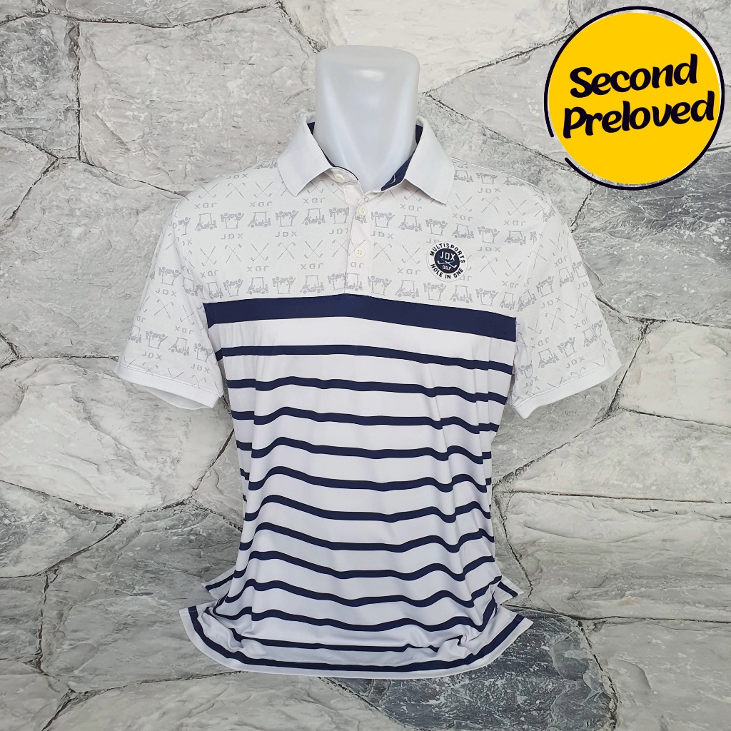 Baju Kaos Polo JDX - Size M sd L / LD 53 cm - Original - Used