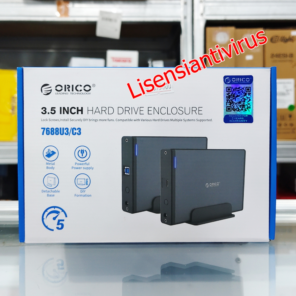 ENCLOSURE HARDDISK ORICO 7688U3 3.5 inch USB3.0 Hard Drive Enclosure