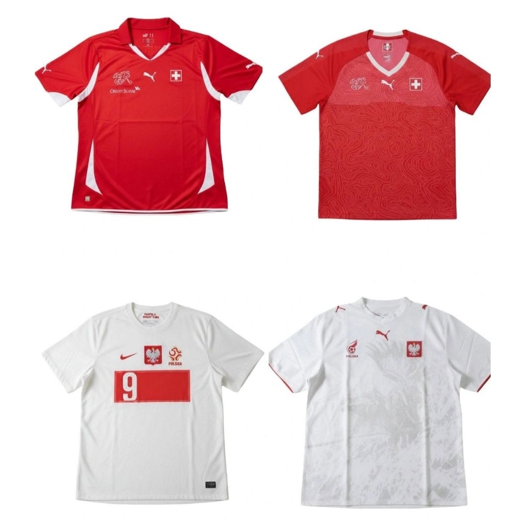 Jersey polandia & Switzerland Original – Size XL ( Bundling 4 Jersey )