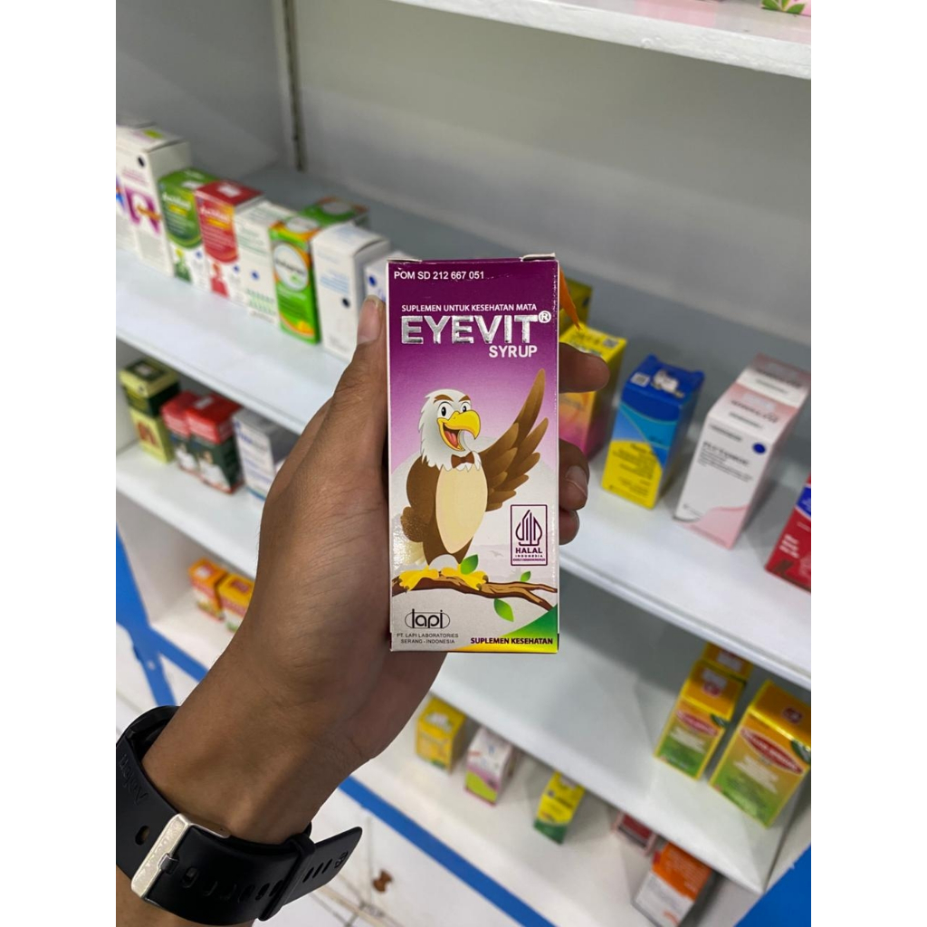 EYEVIT Sirup 60ml Vitamin Mata Anak & Dewasa Suplemen Kesehatan Mata Mengandung Vitamin A & Antioksi