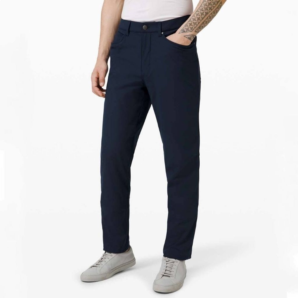 LULULEMON ABC RELAXTED PANT 34"  *WARPSTREME- CELANA PRIA (7273)