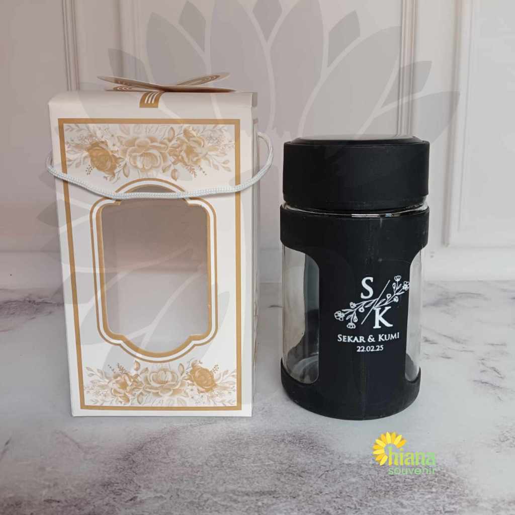 GELAS MINUM MUGJAR CANGKIR KACA GANTENG LOKAL WARNA COKLAT HITAM MARUN BIRU CETAK CUSTOM