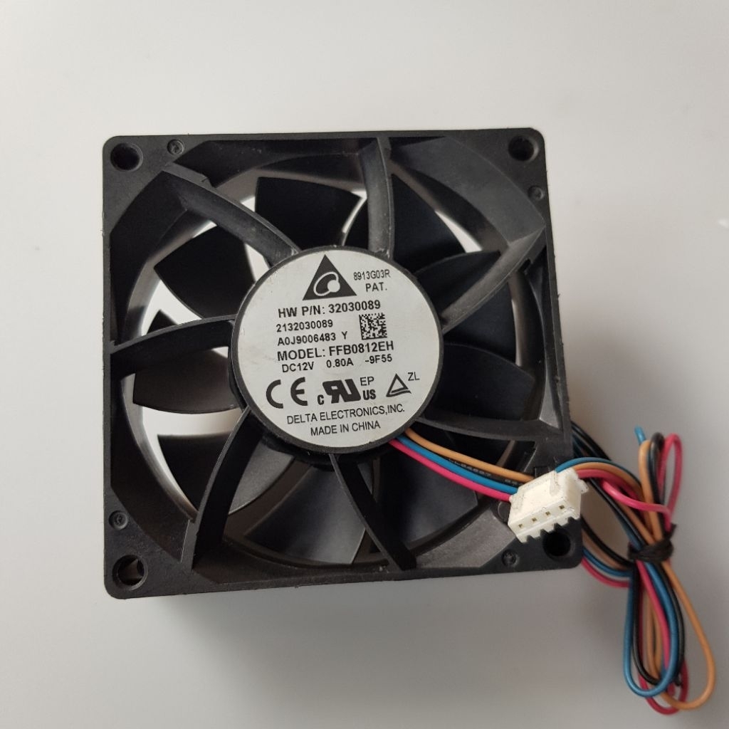 Fan/kipas DELTA DC 12V-0.80A 8X8Cm 4pin