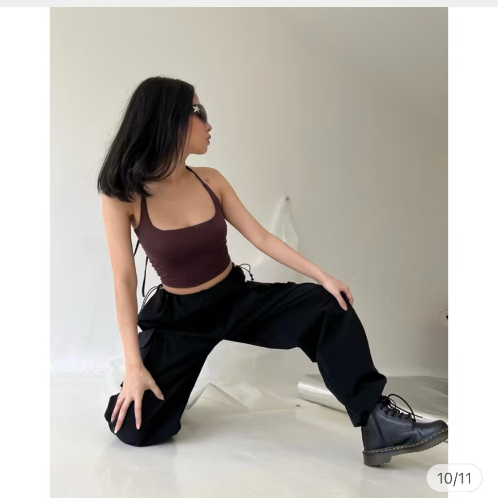 Harper Tank / Tanktop wanita / Halter neck top