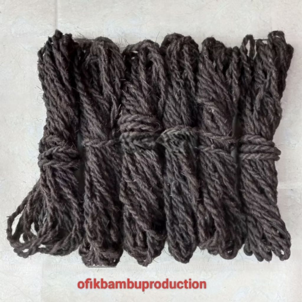 TALI INJUK IJUK PENGIKAT BAMBU TANAMAN ANGGREK TALI IJUK HITAM