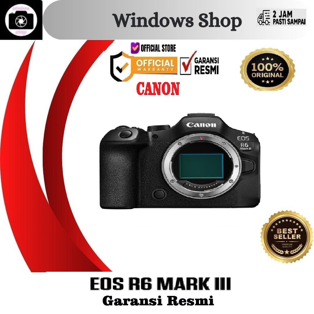 Canon EOS R6 Mark III Body Only Canon R6 Mark III Body Canon EOS R6III R 6 Mark 3 Body Only Garansi 