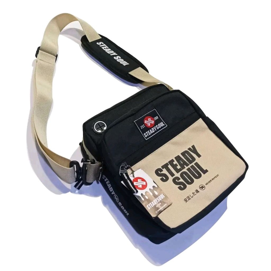 Tas Slempang Distro SteadySoul - Coklat Susu