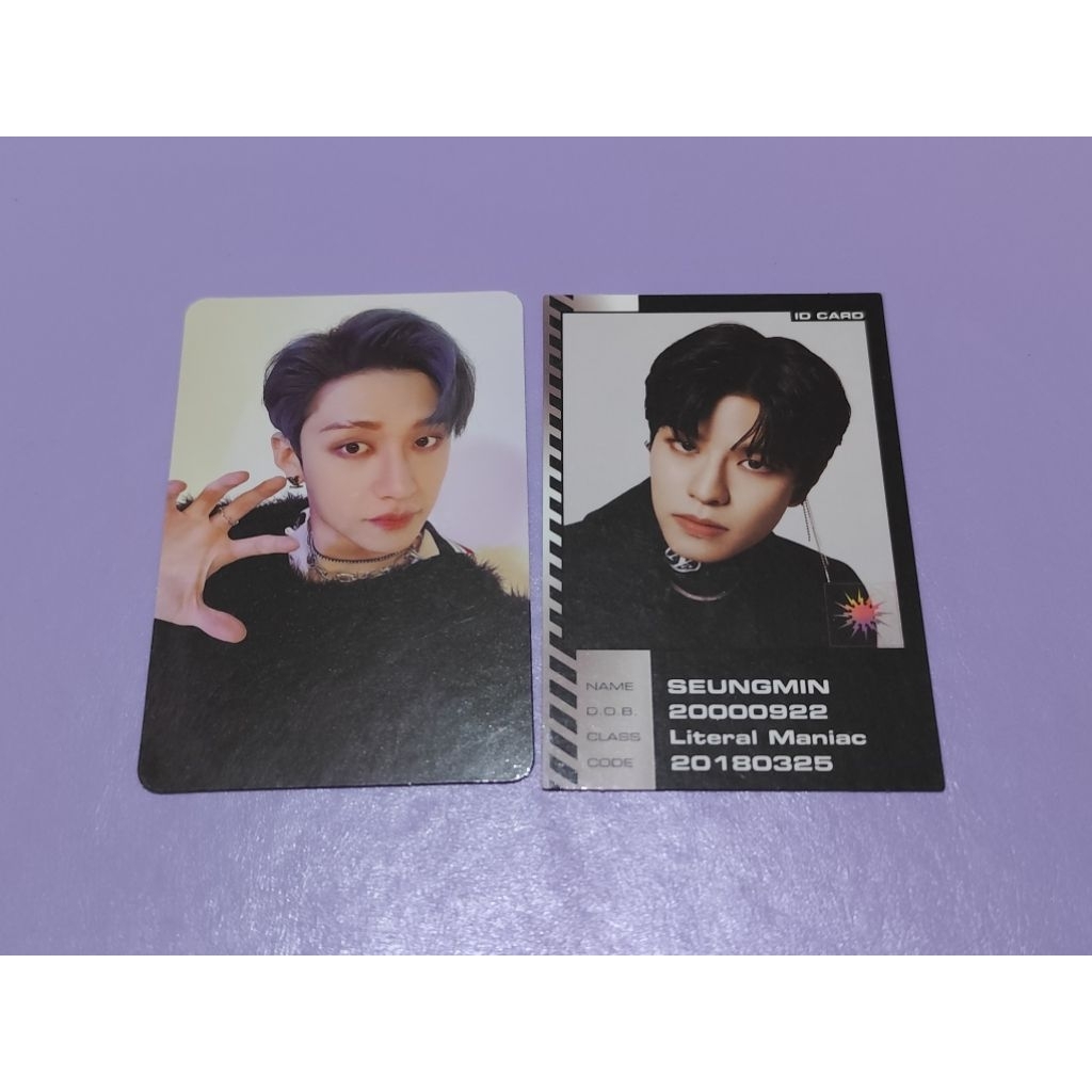 SALE OFFICIAL SKZ STRAY KIDS BANGCHAN SEUNGMIN ODDINARY PHOTOCARD