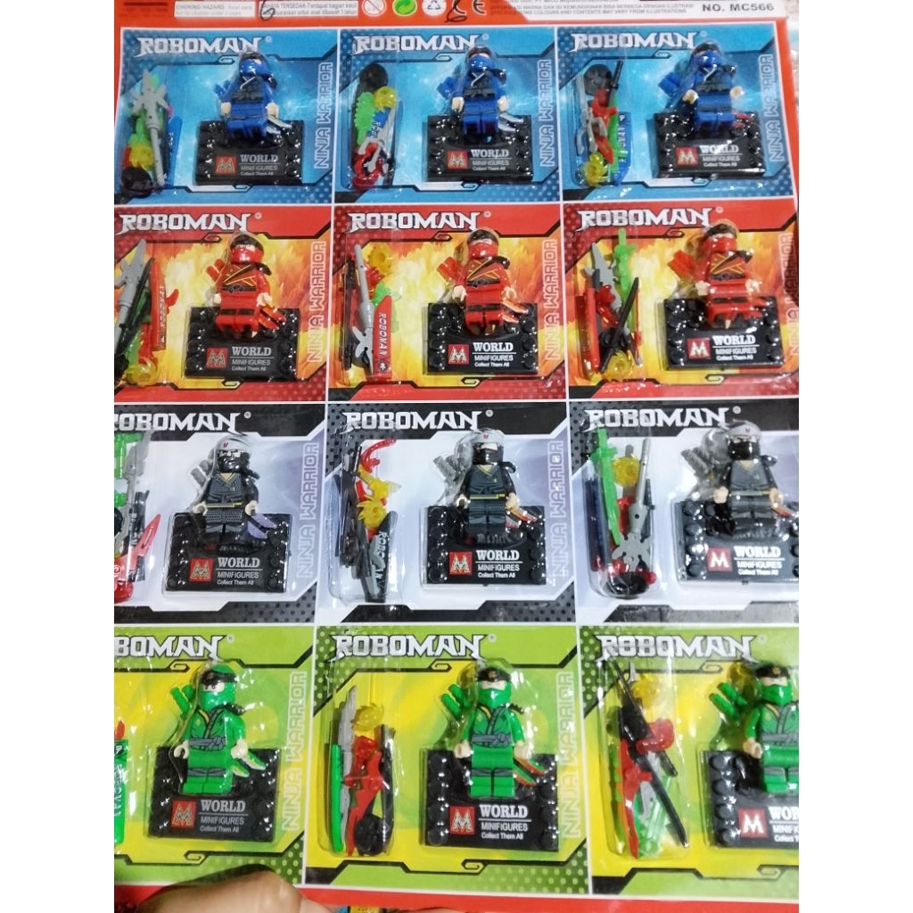 lego roboman ninja warior/ninja roboman/mainan anak action figure warior