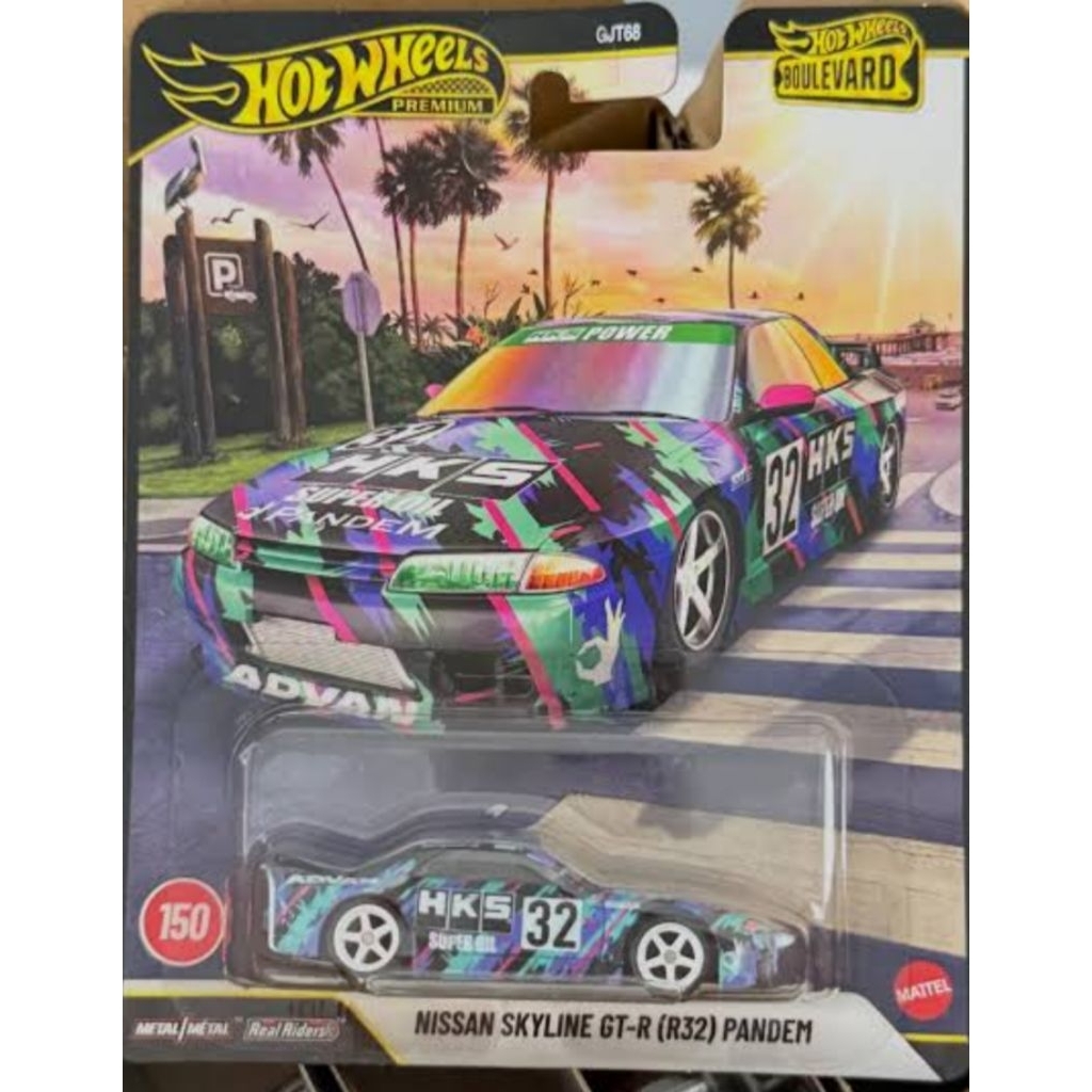 Hot Wheels Premium Boulevard 2025 toyota gr, Nissan skyline, Lamborghini Gallardo, 67 custom,69 ford