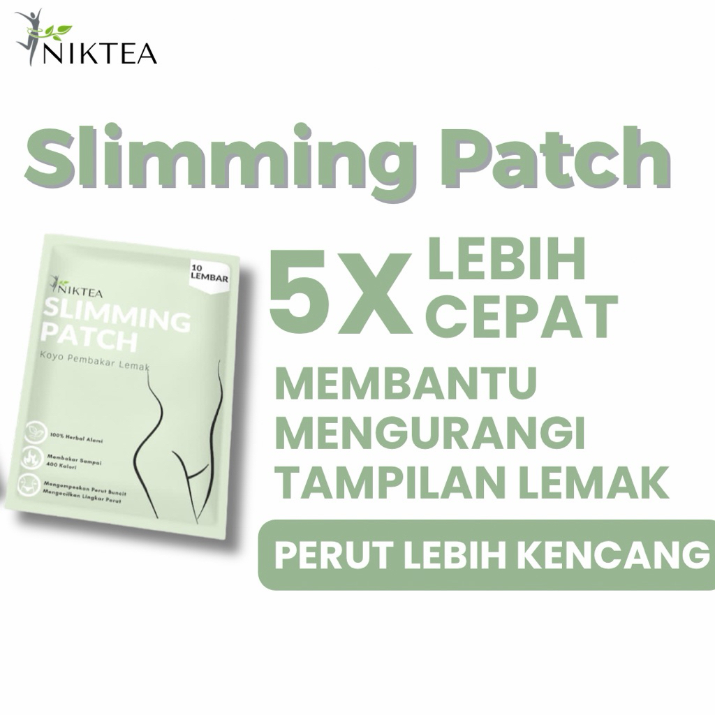 Nikslim Koyo Pelangsing - Herbal Pembakar Pengecil Perut Buncit Wanita Slimming Patch Susut Perut Pe