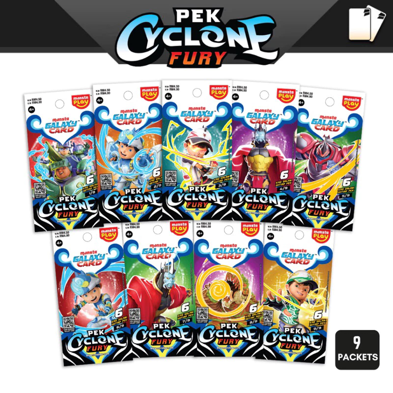 Pek Cyclone Fury - Boboiboy Monsta Galaxy Card Set Malaysia