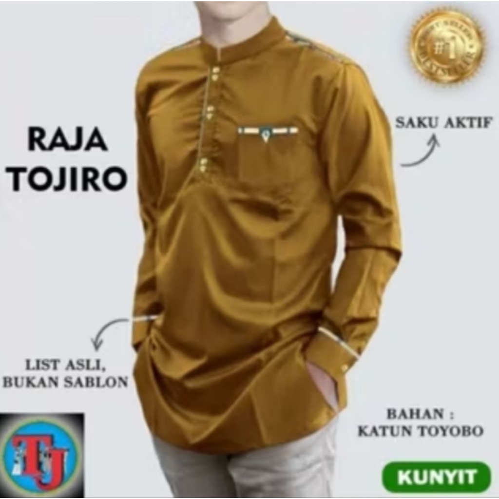 BAJU ATASAN MUSLIM KOKO QURTA RAJA TOJIRO