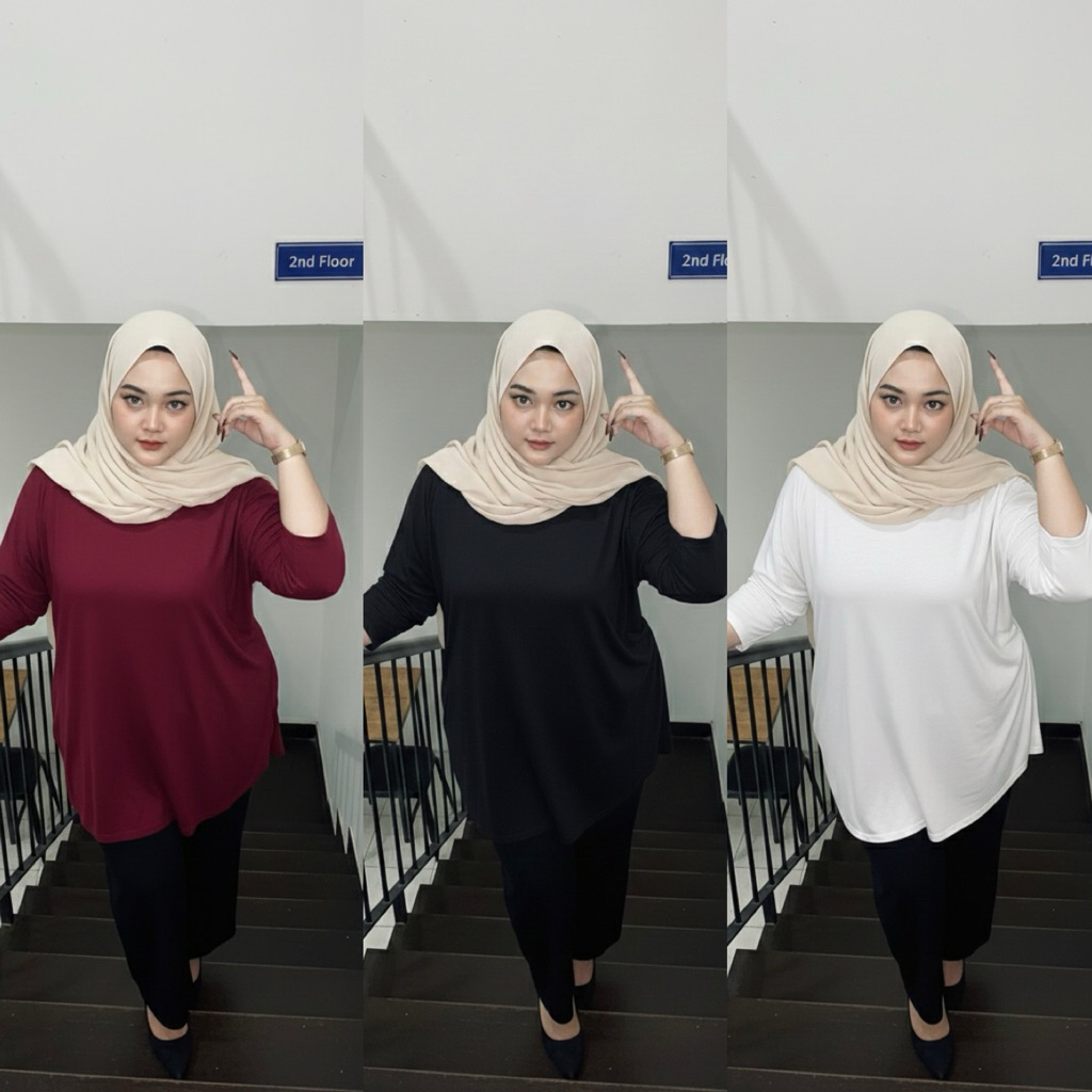 BIGLUV - INNER LENGAN PANJANG OVERSIZE MUAT SAMPE BB 150KG
