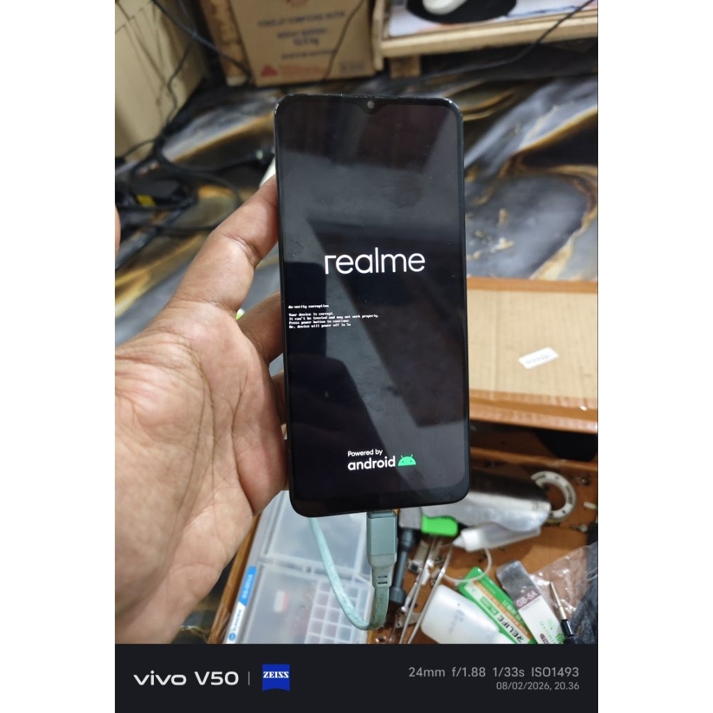 LCD PLUS FREM REALME 3 PRO ORIGINAL COPOTAN NORMAL MULUS JERNIH