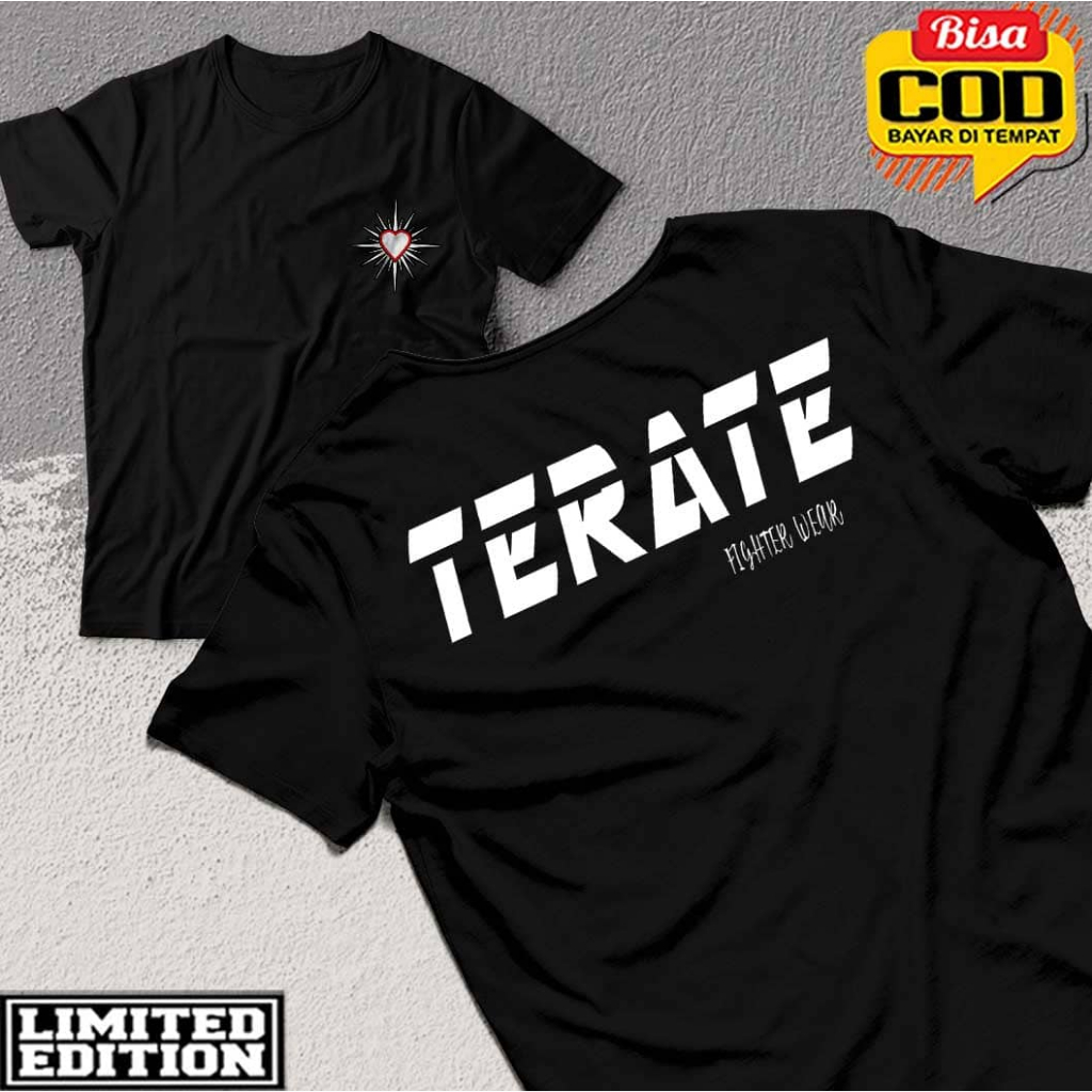 KAOS PSHT LOGO SINAR TERATE FIGHTER WEAR // KAOS PSHT SIMPEL KAOS PSHT BERTARUNG KAOS BELADIRI