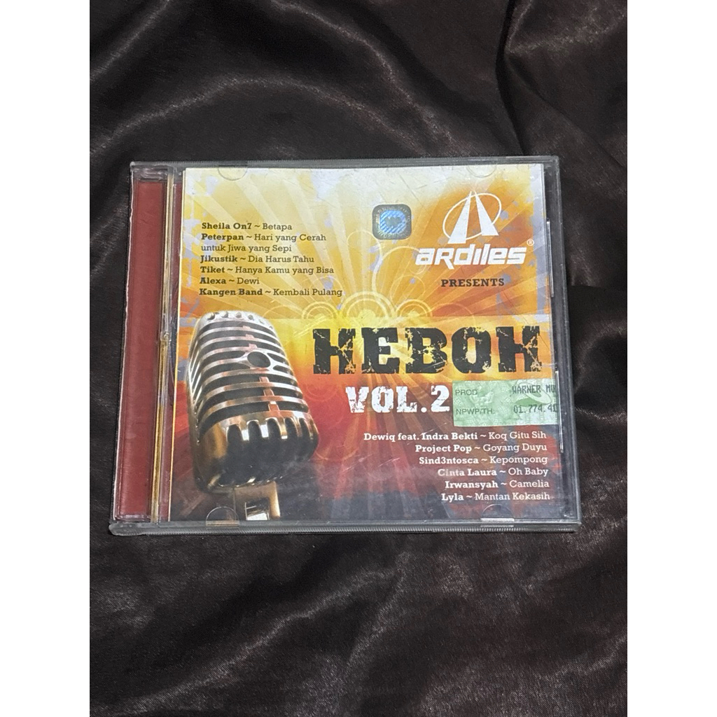 CD ALBUM VA HEBOH VOL.2 SHEILA ON 7 LYLA PETERPAN TIKET KANGEN BAND ORIGINAL