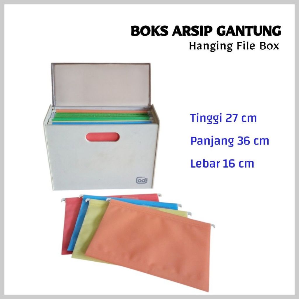 Boks Arsip Gantung Hanging File Box + Free 15 Map Gantung
