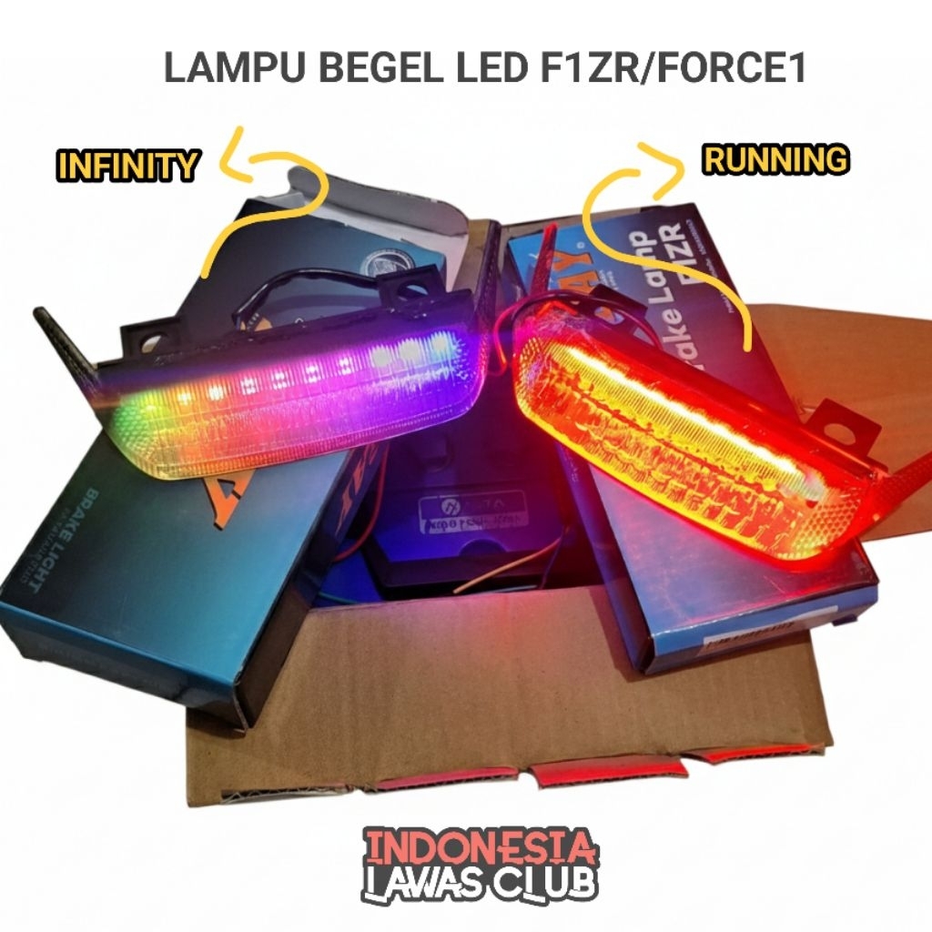 LAMPU BEGEL F1ZR FIZR FORCE1 LED VARIASI RUNNING & INFINITY SPORTDAY