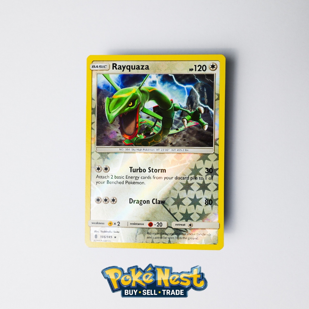 POKEMON TCG Rayquaza Guardians Rising 2017 Baru Kartu Colleksi Pokémon - Rare