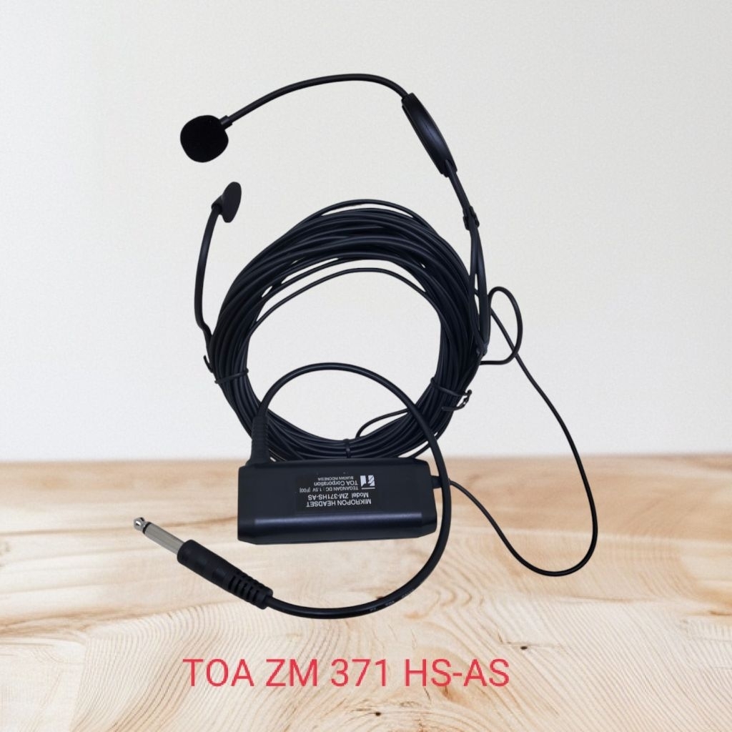 Mic Kabel  Telinga TOA ZM 370 HS ORI Headset Mic Bando Imam ZM-370 / 371 HS ORI TOA Mk Imam Sholat