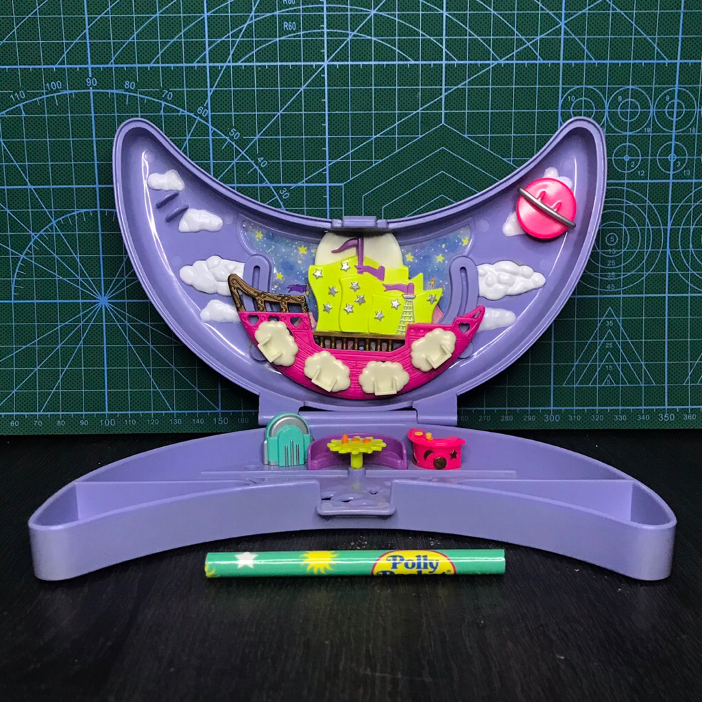 Polly Pocket Moonride Pencil Case Bluebird Toys 1996 Vintage Rare [PRELOVED]