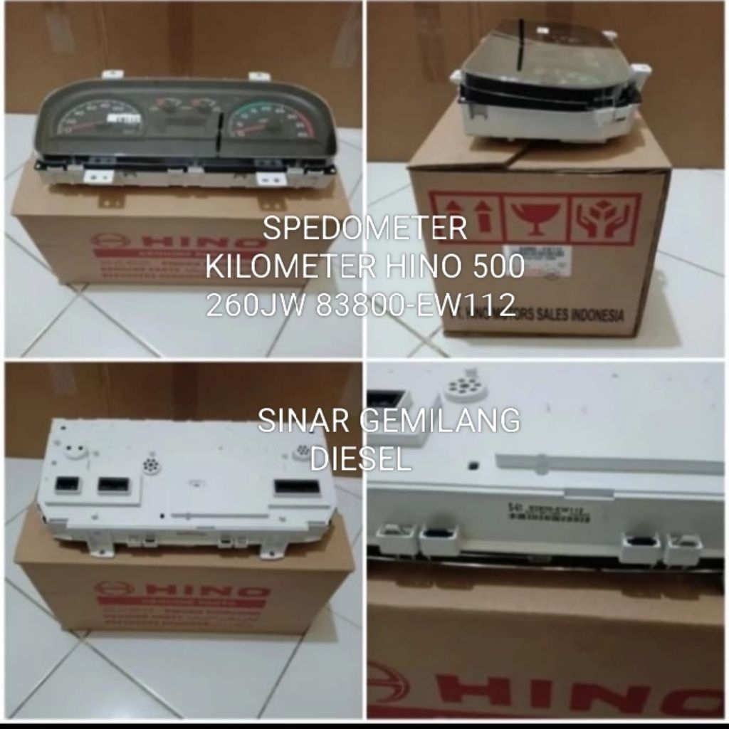 SPEDOMETER KILOMETER ASSY HINO 500 FM260JW 83800-EW012 ORIGINAL