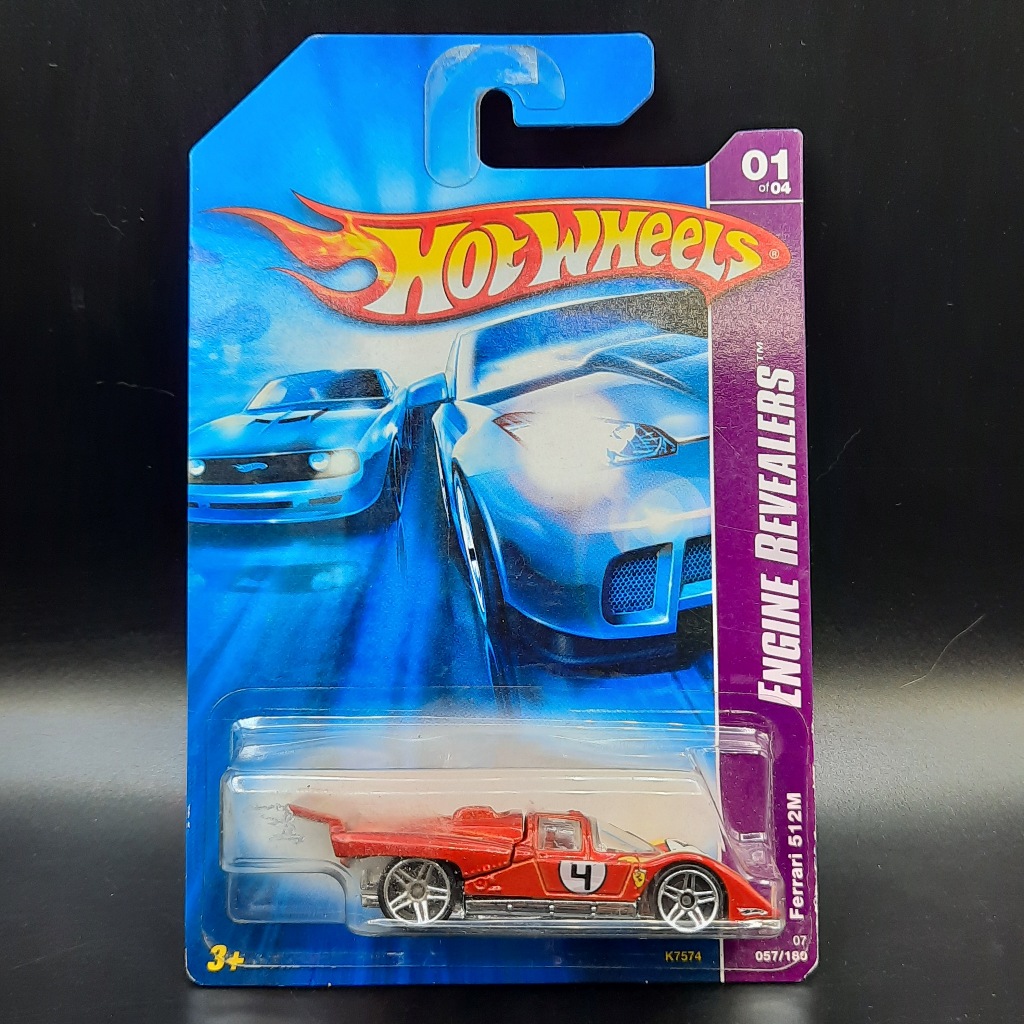 Hot Wheels Engeine Revealers Ferrari 512M #4 Soft Corner