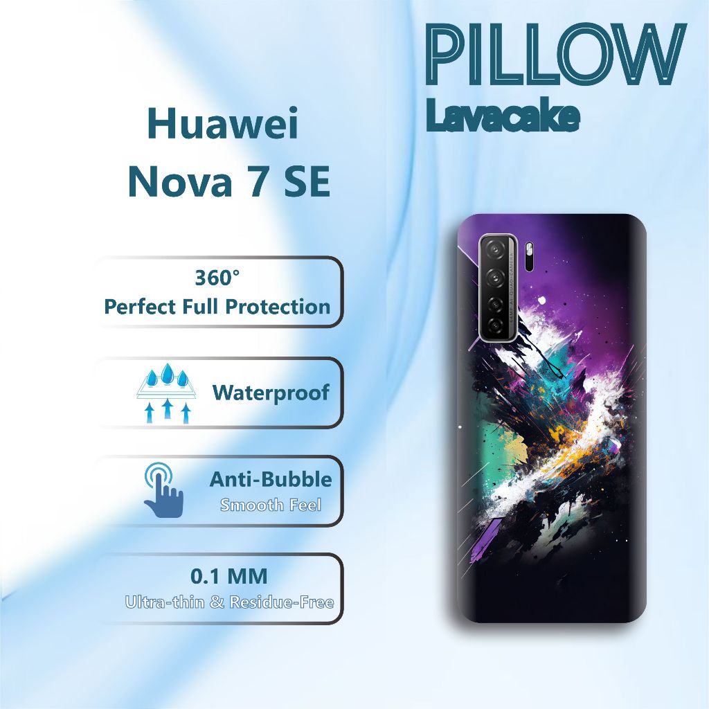 Skin HP Huawei Nova 7 SE Custom 2PCS Garskin Huawei Nova 7 SE Premium Full Body Anti Gores Free Desi
