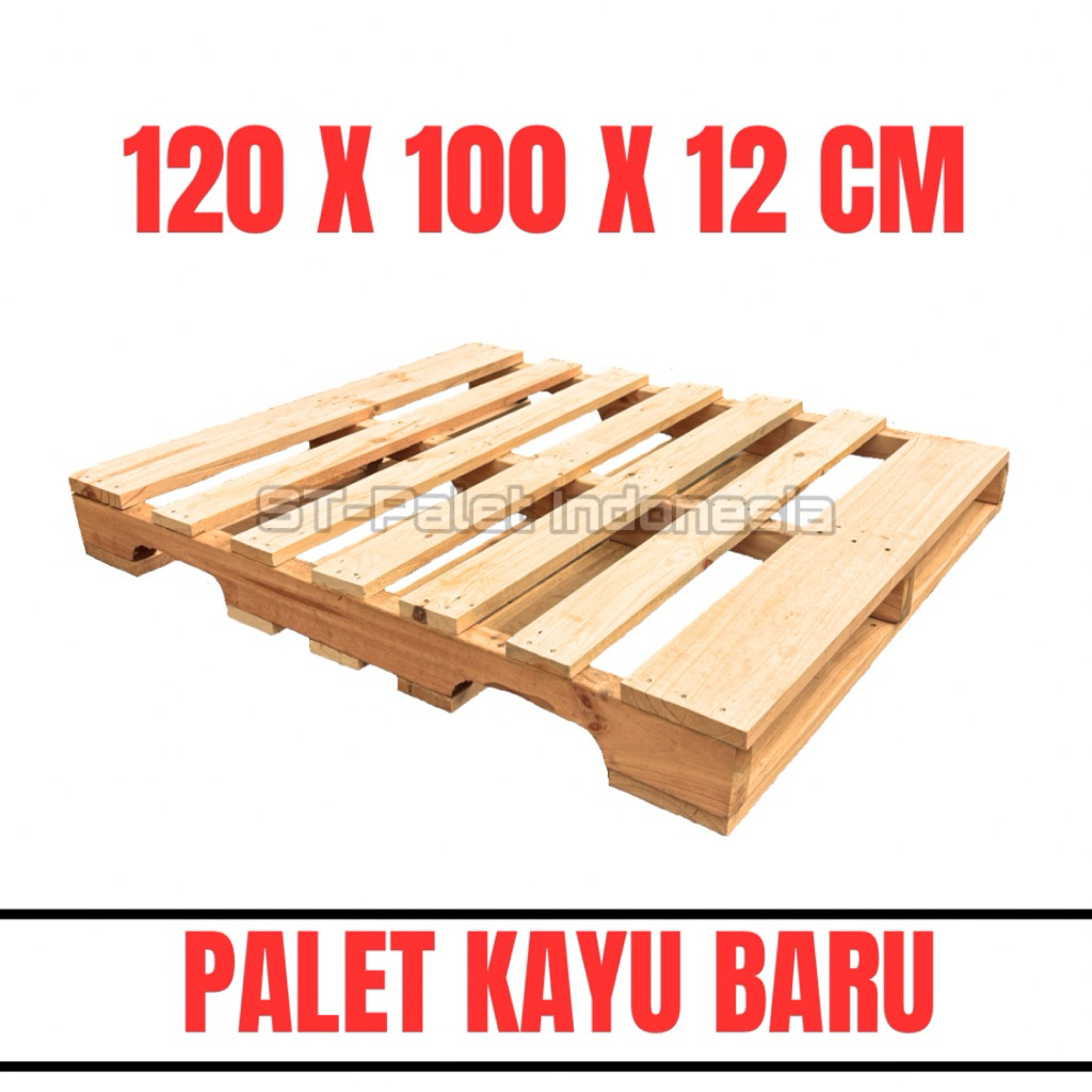 Palet Kayu Baru 120x100x12cm | Palet Kayu 120 cm