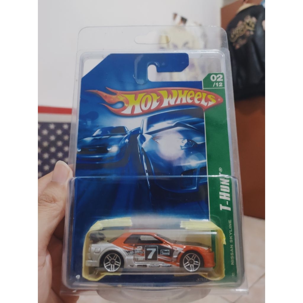 HOT WHEELS NISSAN SKYLINE GTR-R32 TREASURE HUNT 2007 (RARE) FREE PROTECTOR