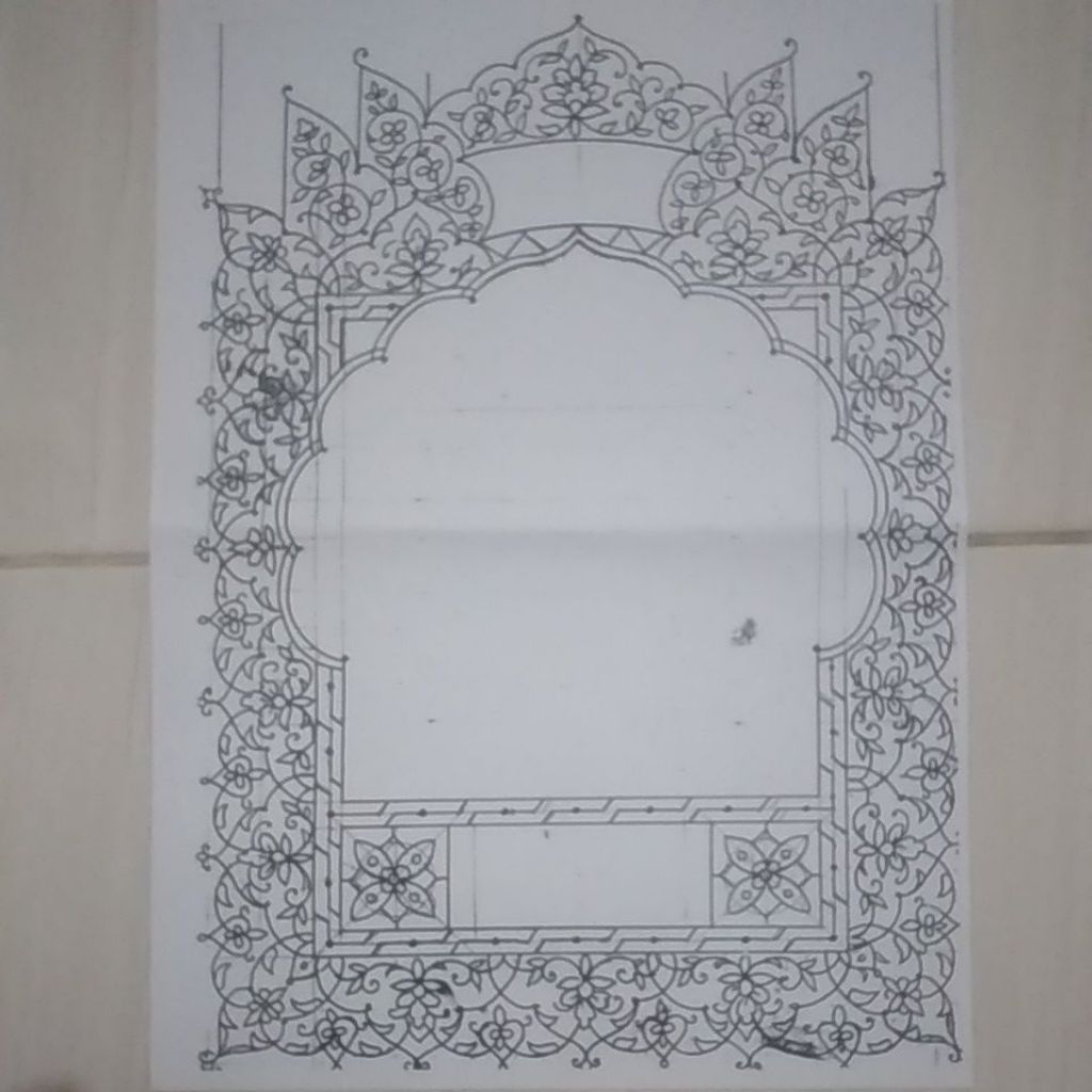 mal kaligrafi mushaf A3