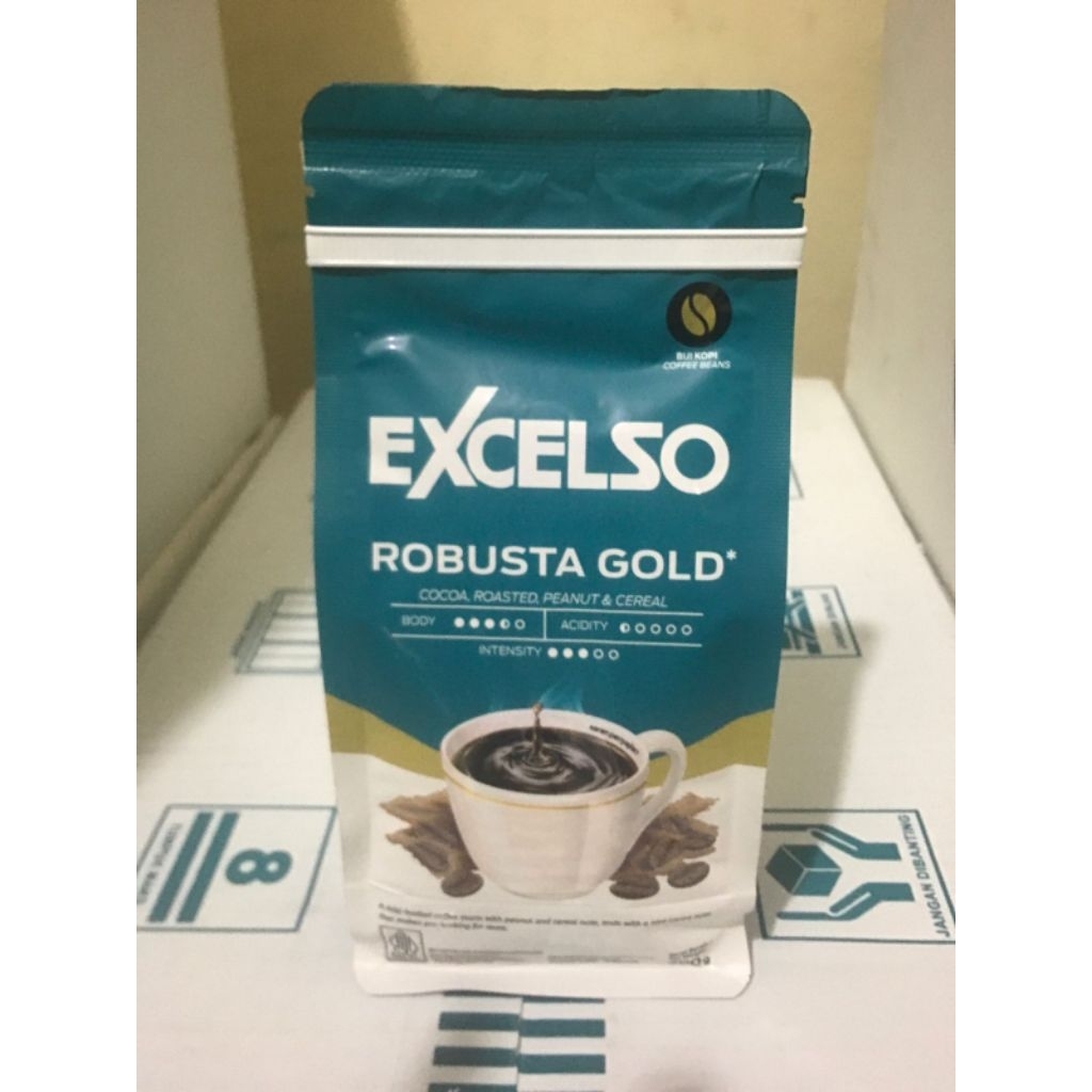 Excelso Kopi Robusta Gold Biji 200G