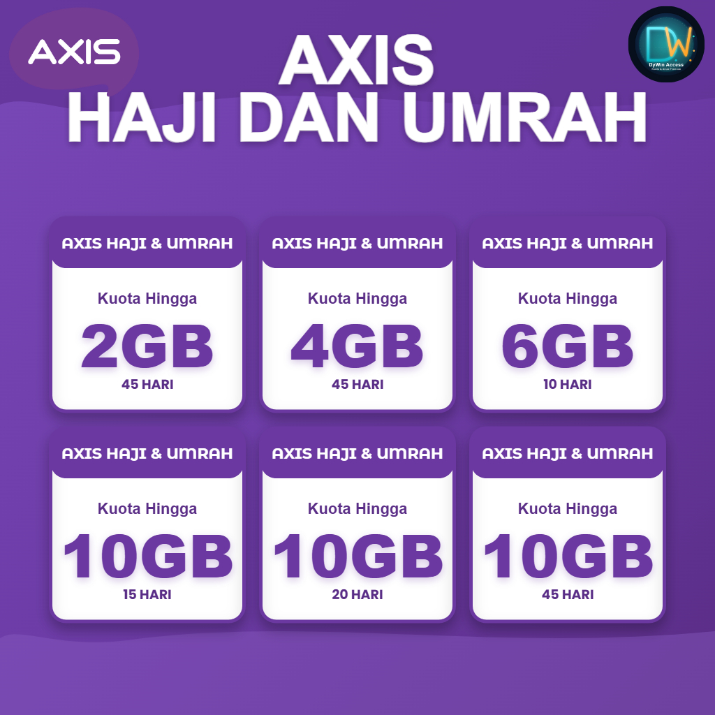 PAKET DATA INTERNET AXIS HAJI DAN UMROH