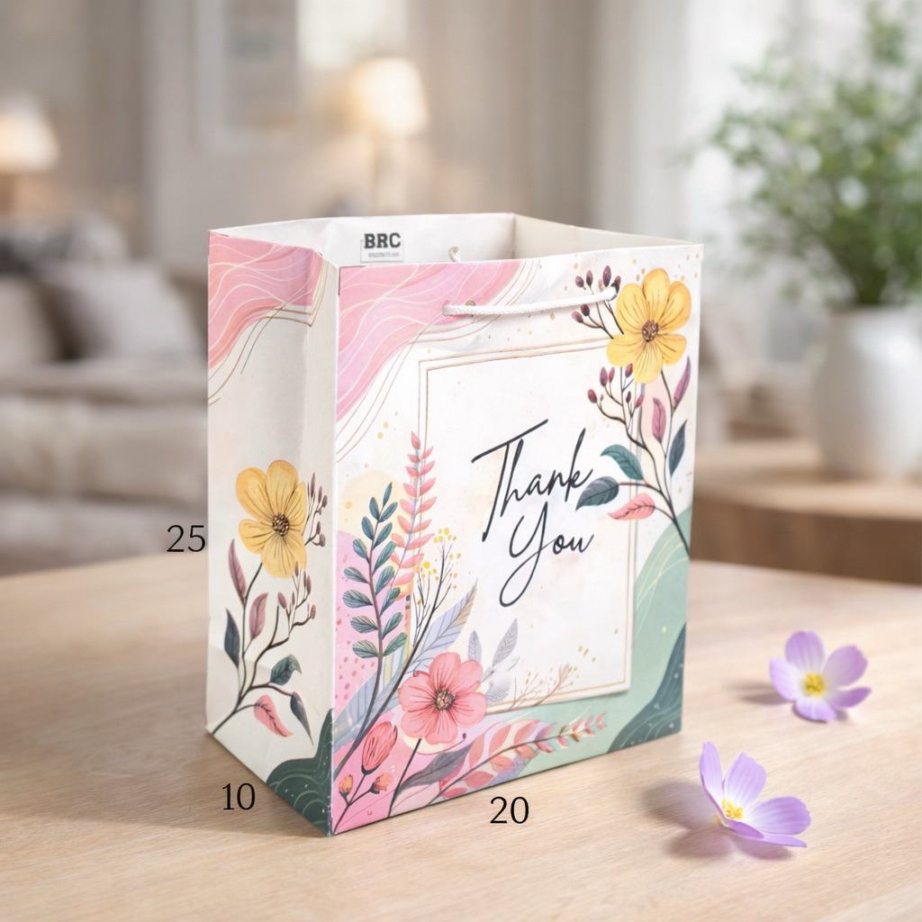 PAPER BAG MOTIF BUNGA PAPERBAG NIKAHAN TAS KERTAS HAJATAN WEDDDING