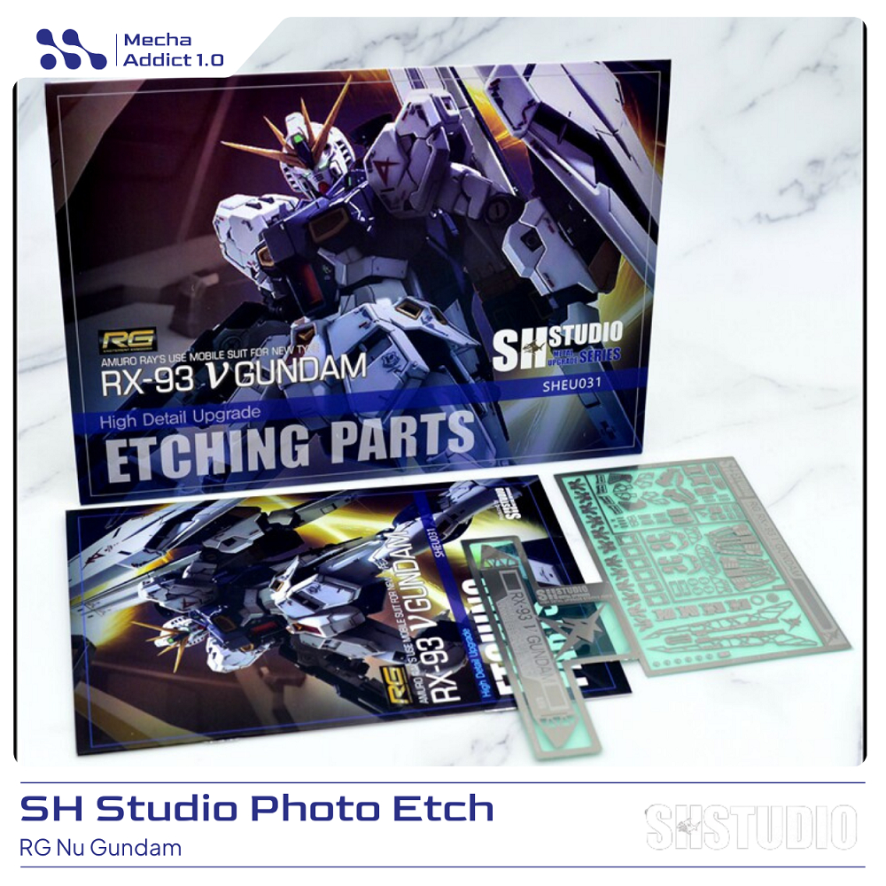 RG Nu Gundam Photo Etch Metal Detail Up  by SH Studio