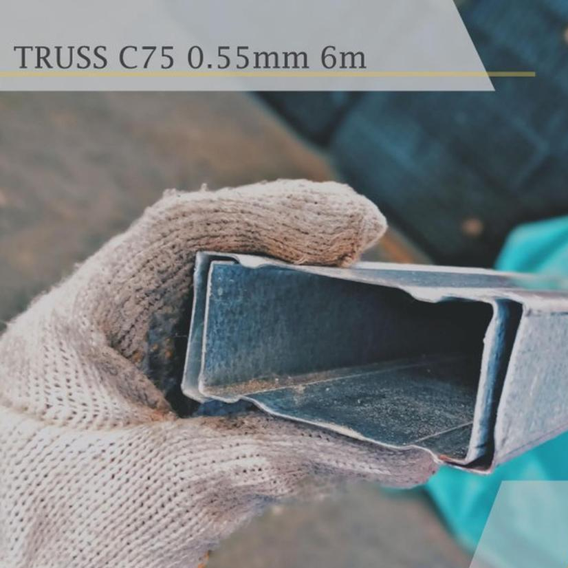 BAJA RINGAN C75 0.50 mm TCT galvalum zincalume SUPRA TRUSS KANAL C CNP BJLS BJLAS rangka partisi