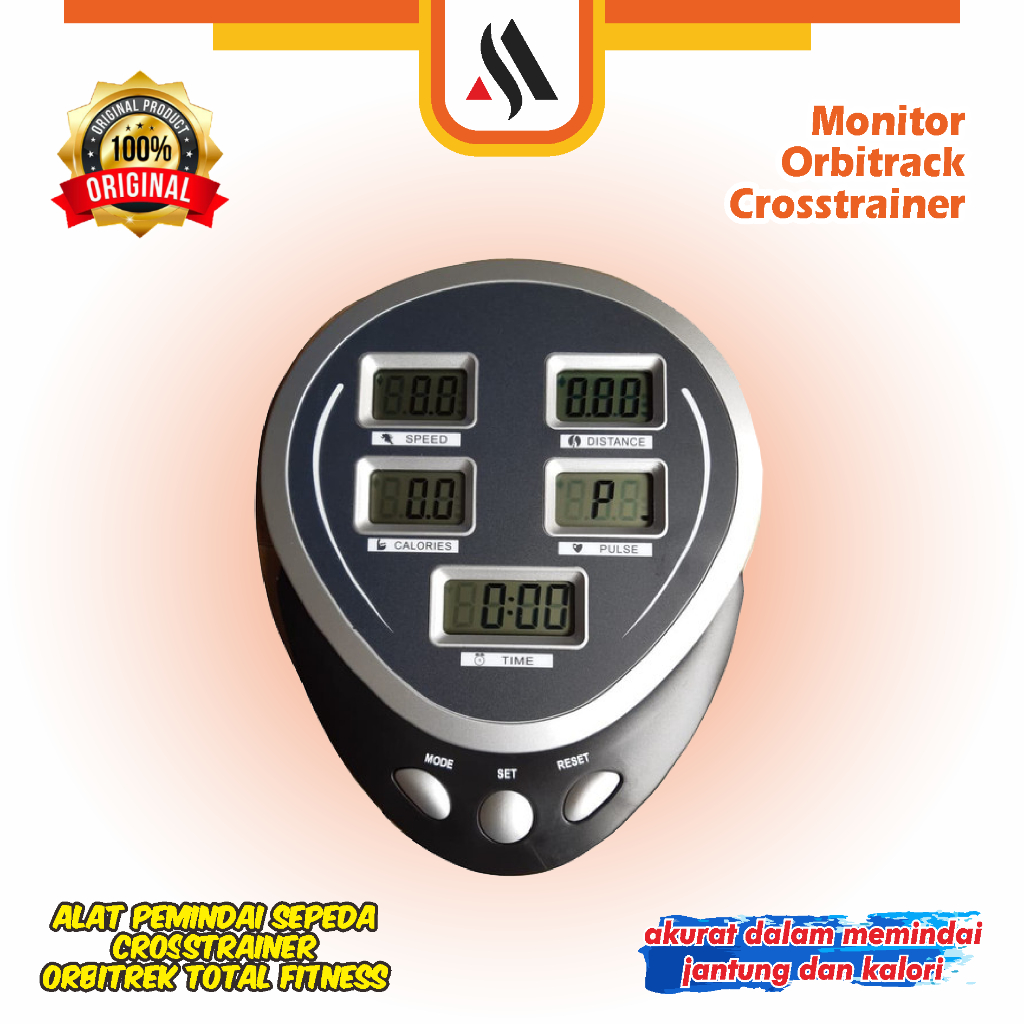 Layar Monitor Spare Part Sepeda Statis Alat Fitness Orbitrack Crosstrainer