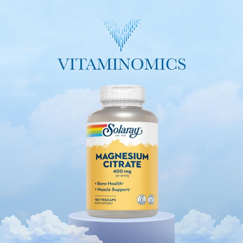 Solaray Magnesium Citrate 400 mg Capsules