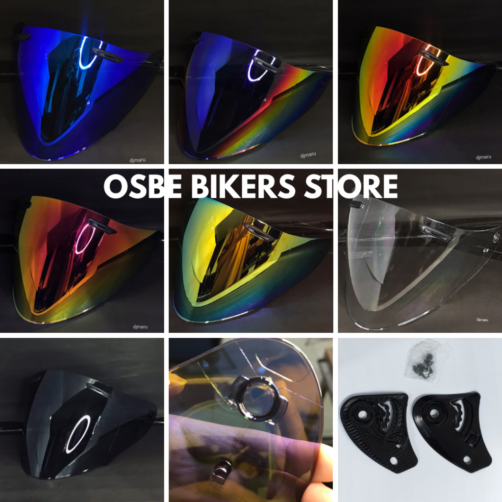( FREE RECHET ) VISOR LOOK AR*I PAKET GANTENG KACA FLAT VISOR OSBE KYT PNP VENOM IRIDIUM KYT DJ MARU
