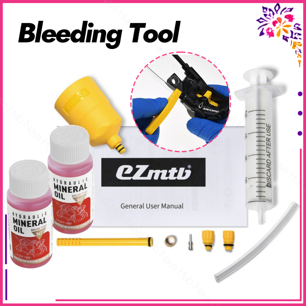 Bleed Kit Rem Hidrolik Hydraulic Disc Brake Sepeda MTB Shimano Termasuk Minyak Rem Sepeda 60ml*2