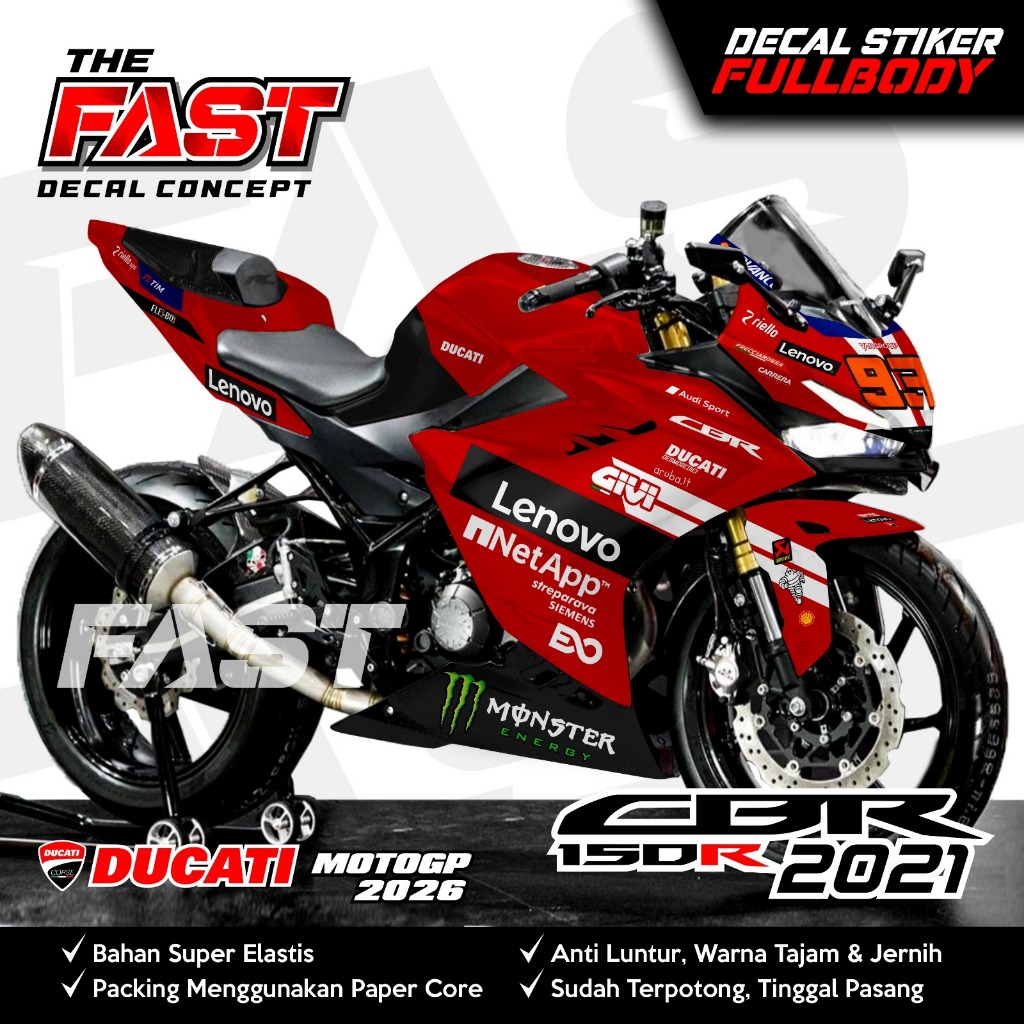 Decal CBR150R Full Body 2021 motif Stiker CBR150R 2021 Full Body Striping CBR150R 2021 Full Body