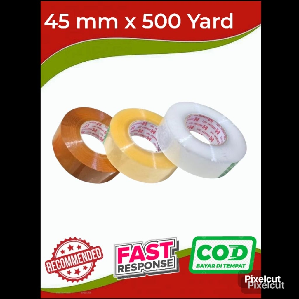 Lakban Harmony 45 mm x 500 Yard - Kuat Tebal Recomended Bagus Untuk Packing