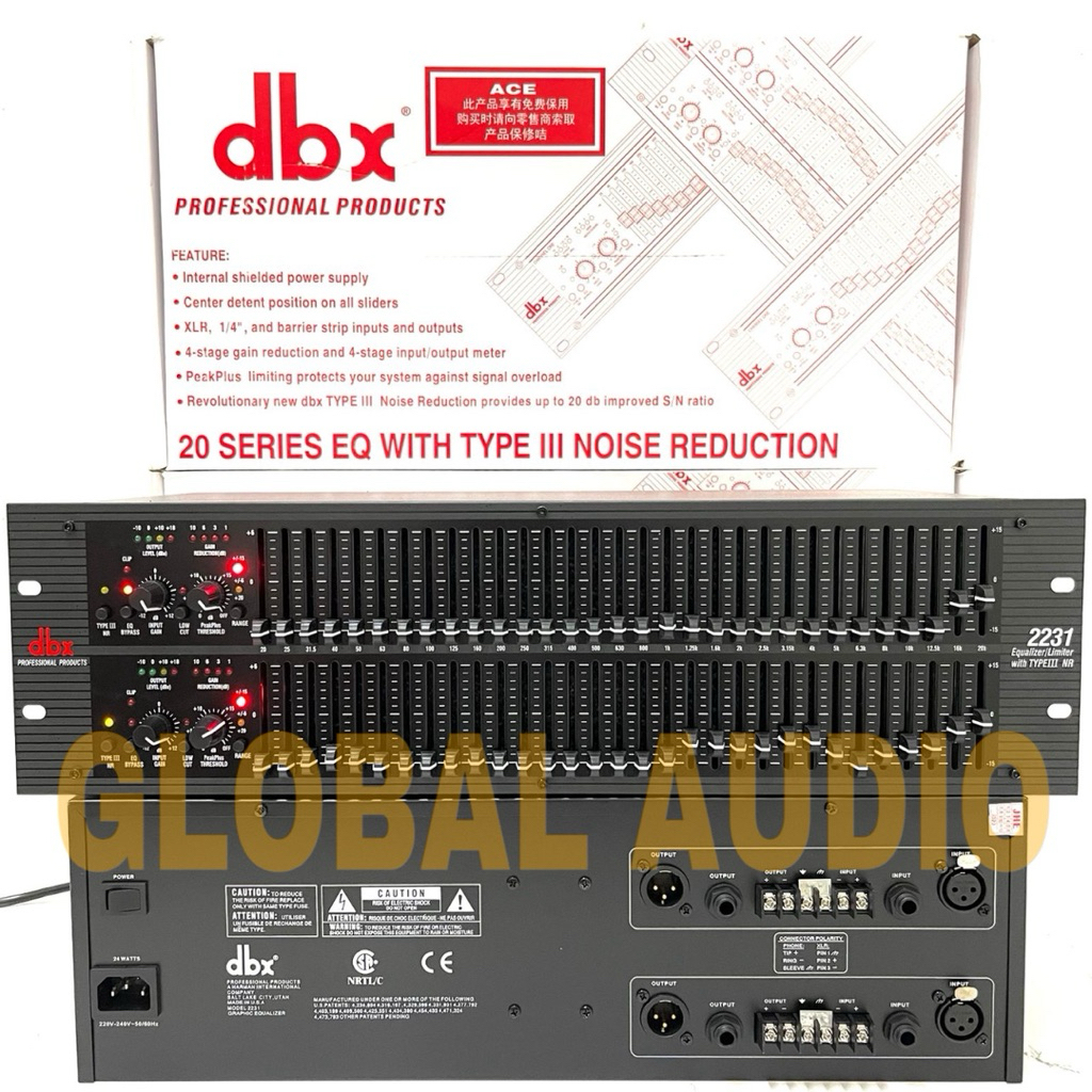 Equaliser DBX 2231 ( 2 x 31 Channel ) Grade A Band Equaliser dbx 2231 dbx2231 Bagus ( Bisa COD )