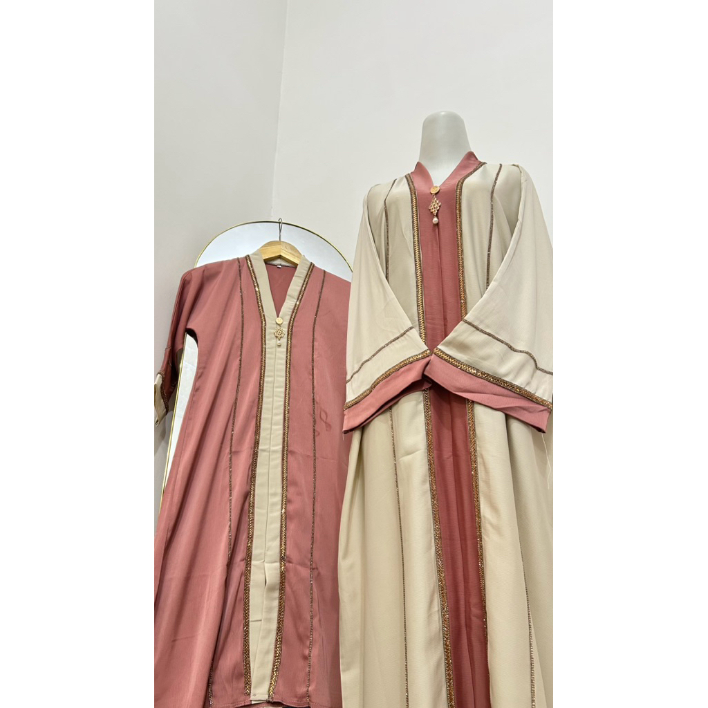 Abaya Zena Anak/ Abaya Anak Saudi Ori/ abaya couple anak/ Abaya Viral/ Abaya Lebaran 2026