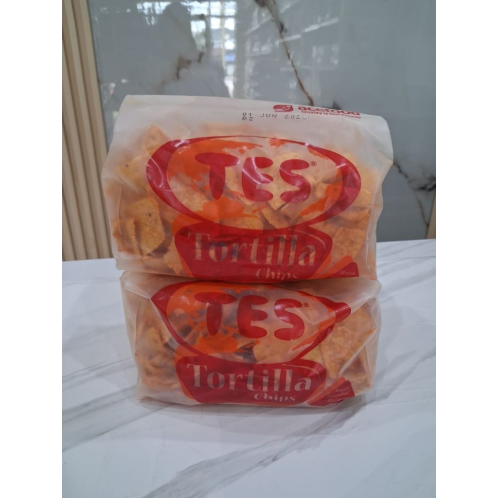 TES TORTILLA CHIPS/TES TORTILLA STIK/TES TORTILLA KERIPIK SINGKONG BERAT 225GR - 250GR