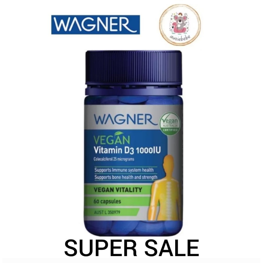 Wagner Vegan Vitamin D3 1000IU 60 Capsules