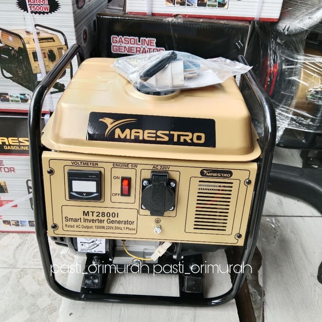Gasoline Generator Genset Maestro MT2800I Genset Bensin Jenset MT 2800i 1000w 1000 watt 1000watt 150