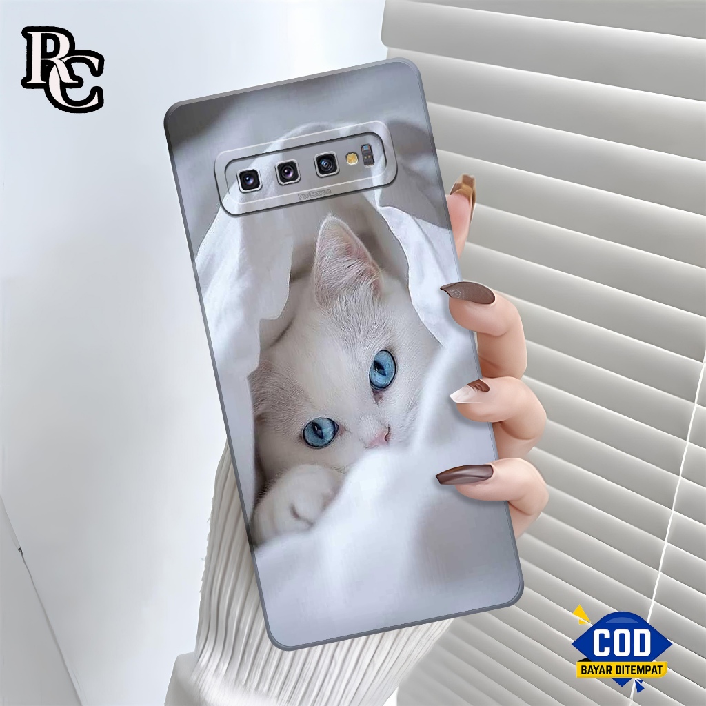 Softcase Hp Samsung Galaxy S10 Plus Fashion Case Kucing Kesing Samsung Galaxy S10 Plus Case Samsung 