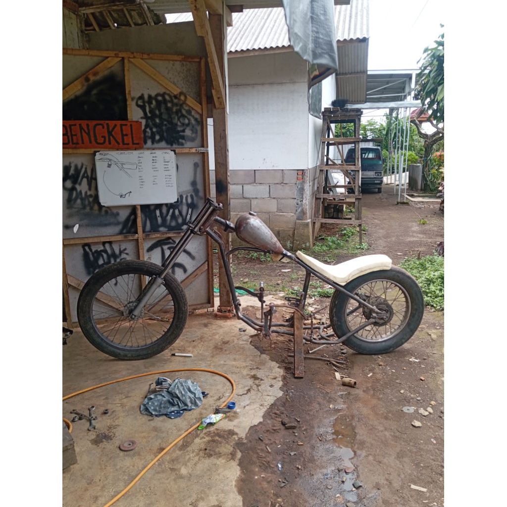 rangka chopper custom